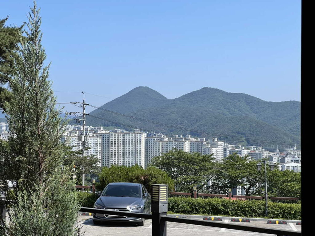 프렙커피로스터스 창밖으로 보이는 풍경